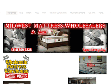 Tablet Screenshot of midwestmattress.net